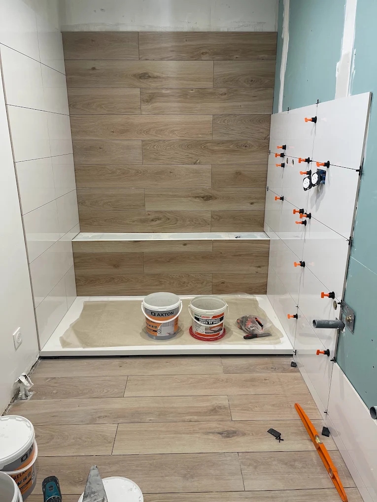 Détail carrelage salle de bain